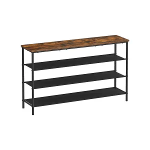 Industrial Shoe Rack with Steel Frame