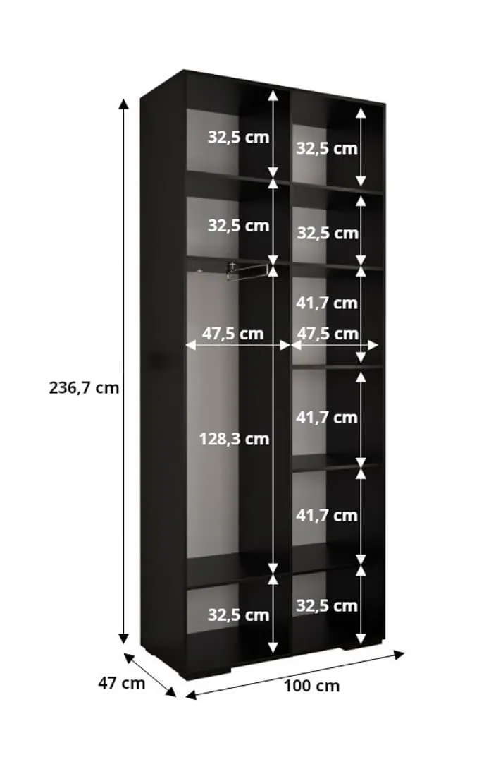Inova II Hinged Door Wardrobe 300cm