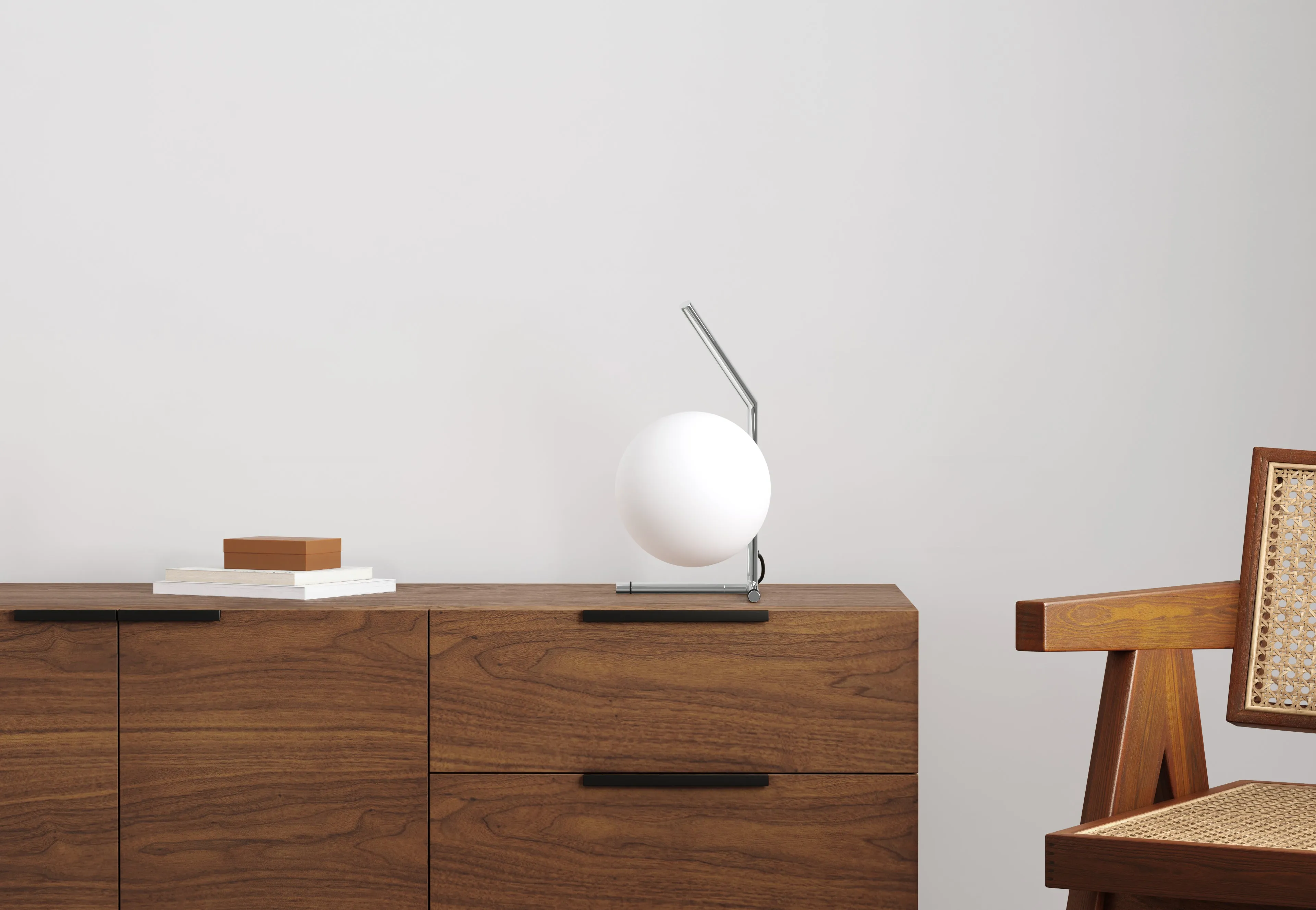 Iris - Iris T1 Low Table Lamp, Chrome