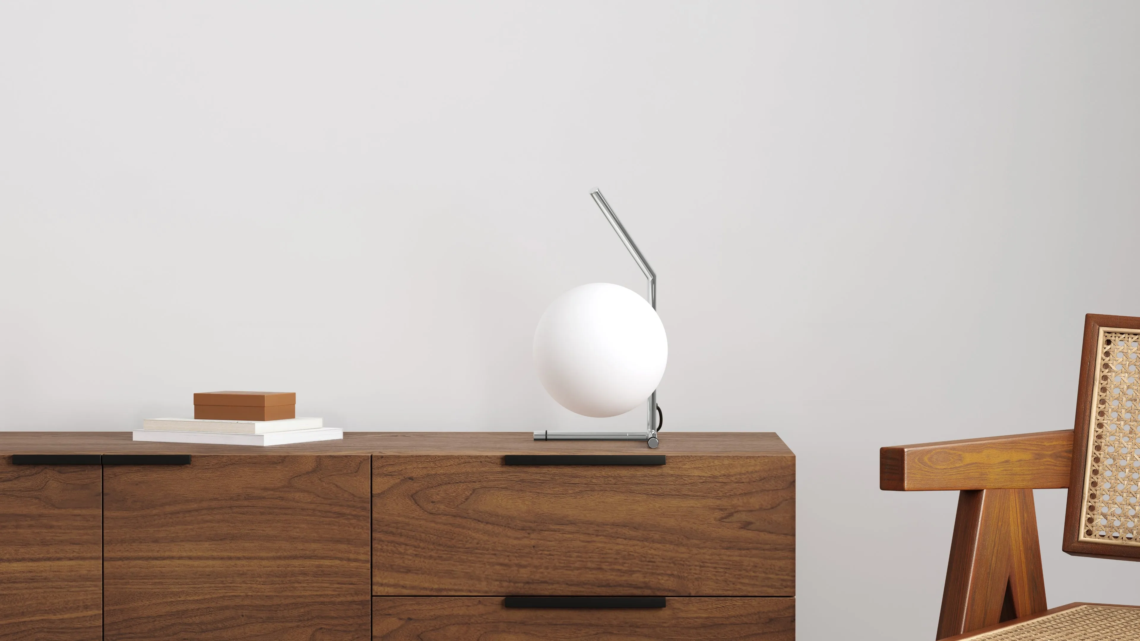 Iris - Iris T1 Low Table Lamp, Chrome