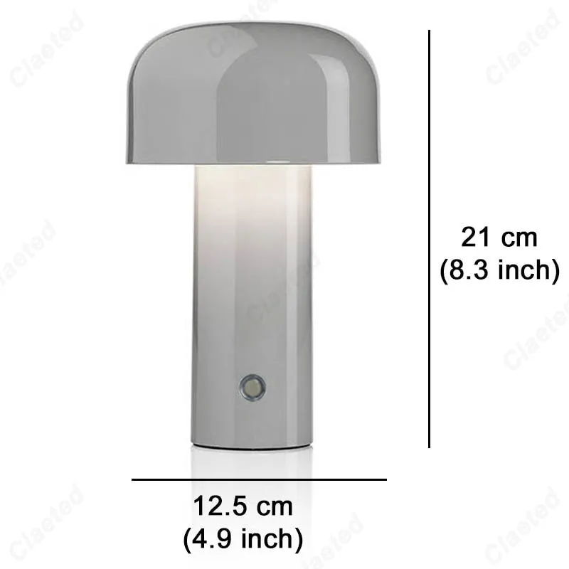 Italian Wireless Rechargeable Mushroom Table Lamp