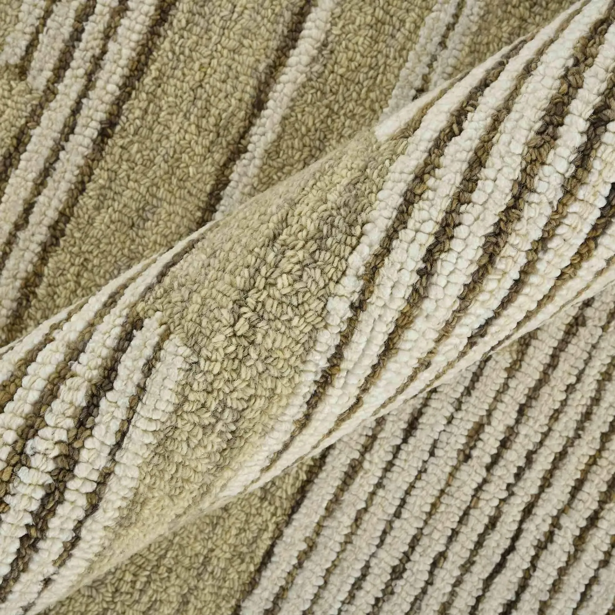 Ivory Wool Chicago 5x8 Feet Hand-Tufted Carpet Rug