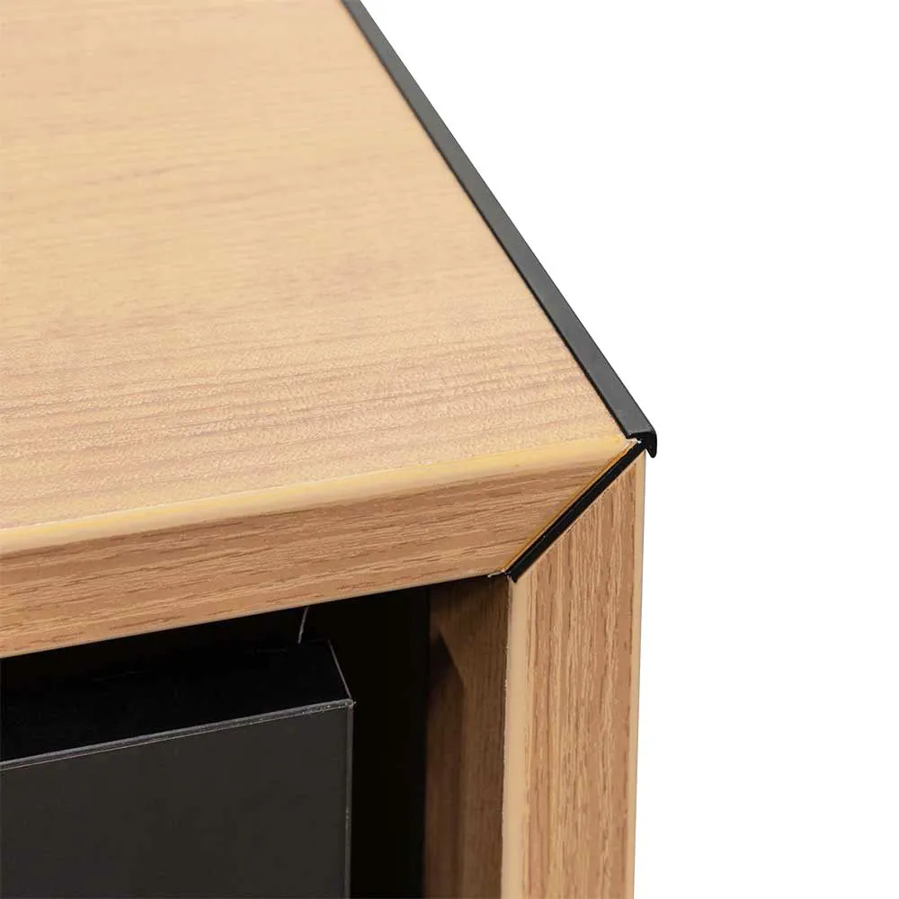 Janell 2.3m Right Return Office Desk - Natural