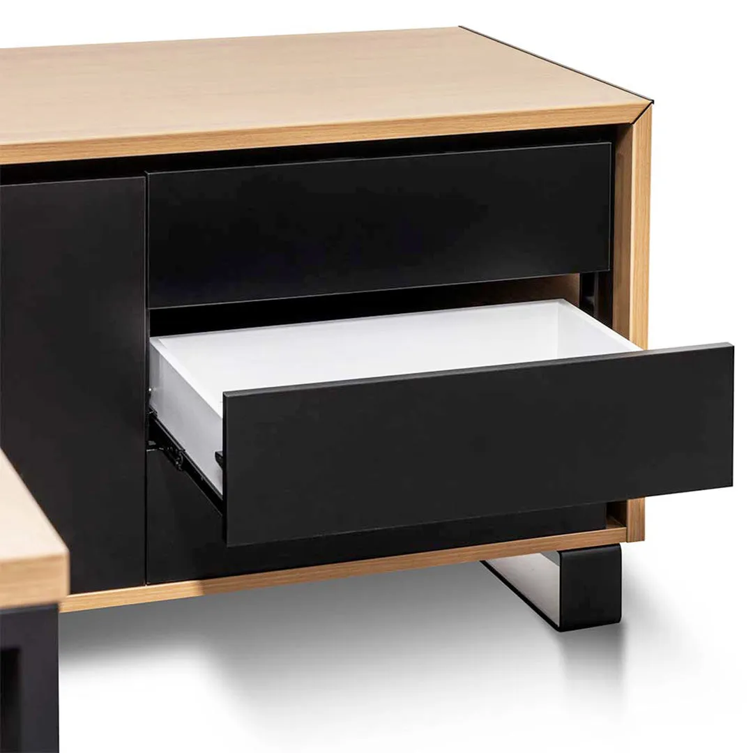 Janell 2.3m Right Return Office Desk - Natural