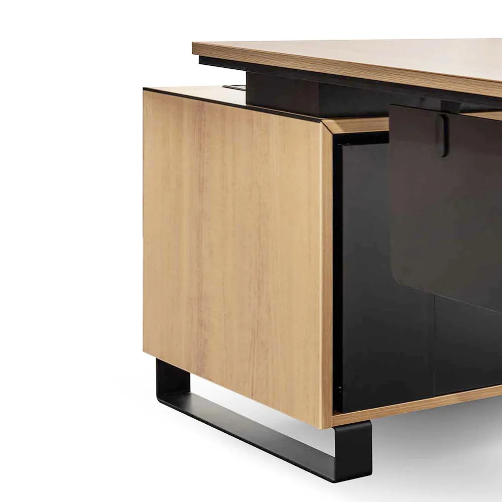 Janell 2.3m Right Return Office Desk - Natural