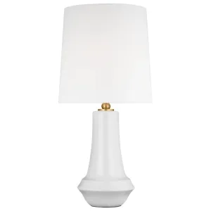 Jenna Medium Table Lamp New White Finish
