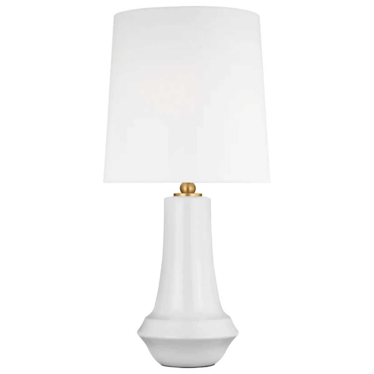 Jenna Medium Table Lamp New White Finish