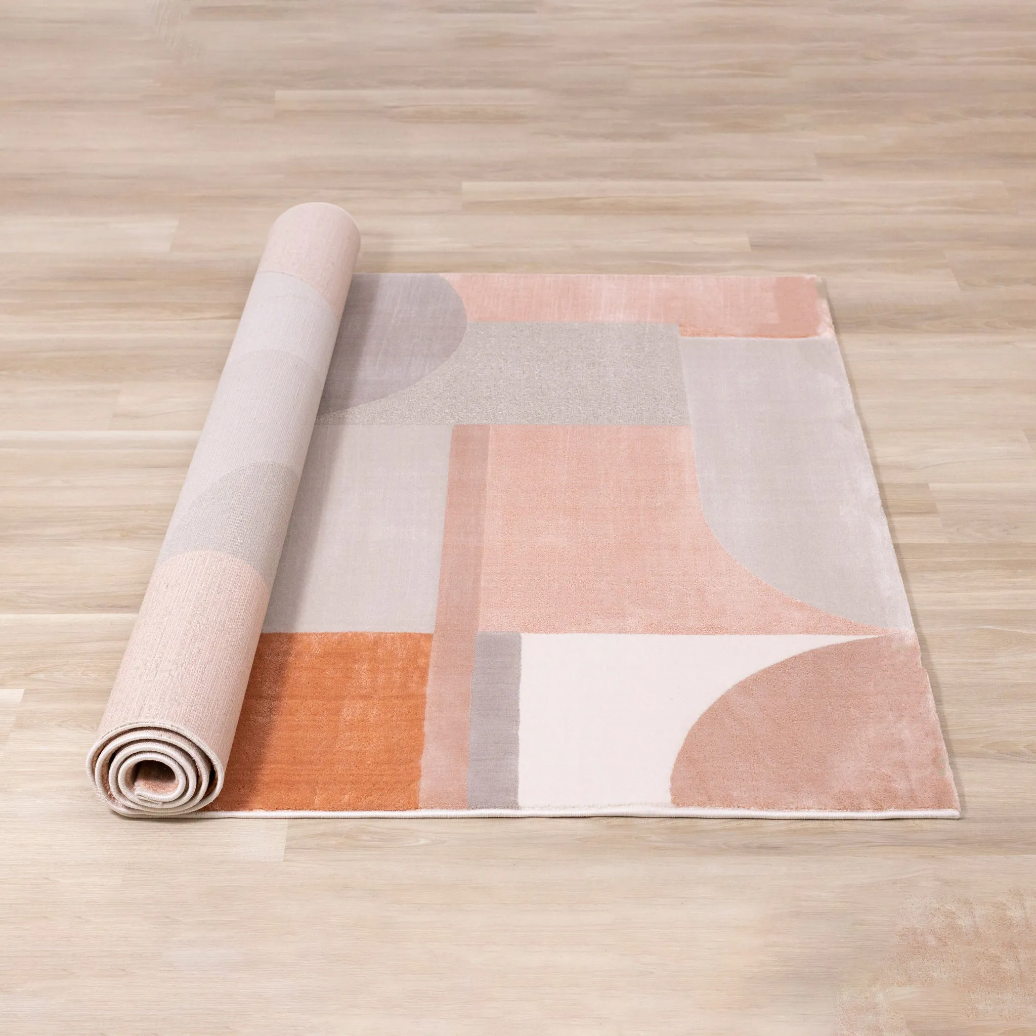 KALI Pink Grey, Abstract Rug