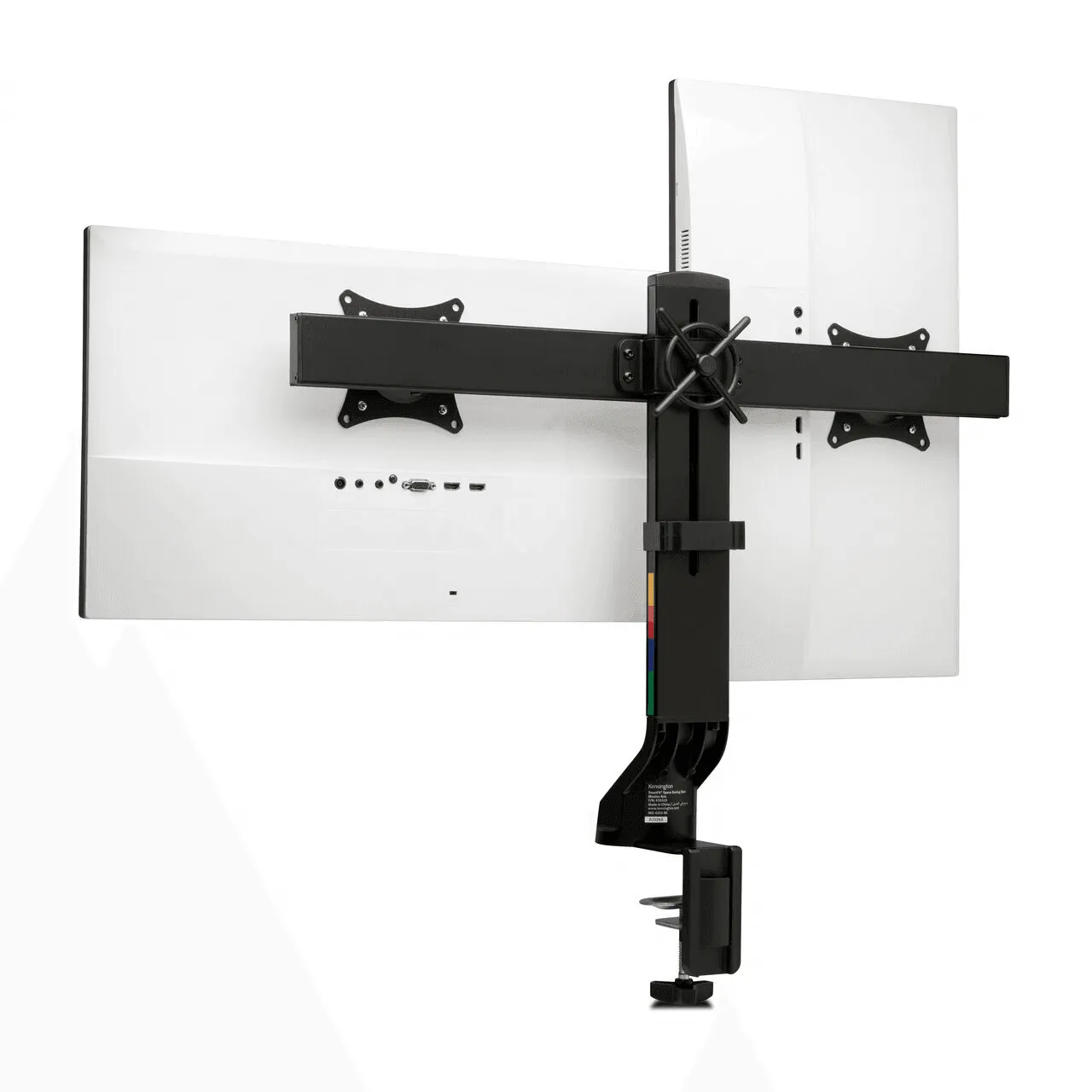 Kensington Dual Monitor Arm Space Saving Flat Tilt Swivel