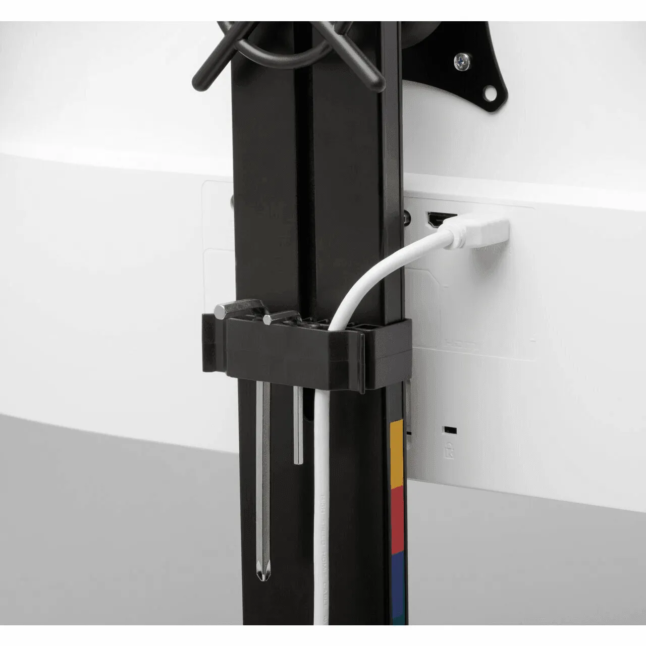 Kensington Dual Monitor Arm Space Saving Flat Tilt Swivel