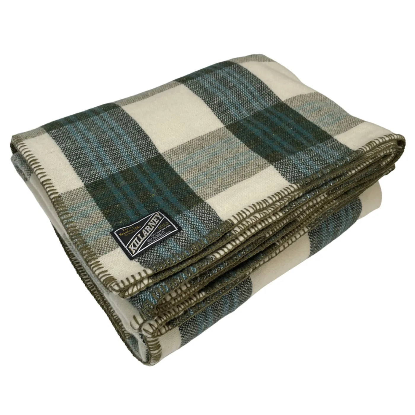 Kerry Woollen Mills Lambswool Check Blanket