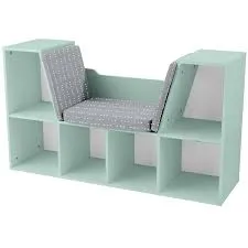 Kidkraft Bookcase with Reading Nook - Mint