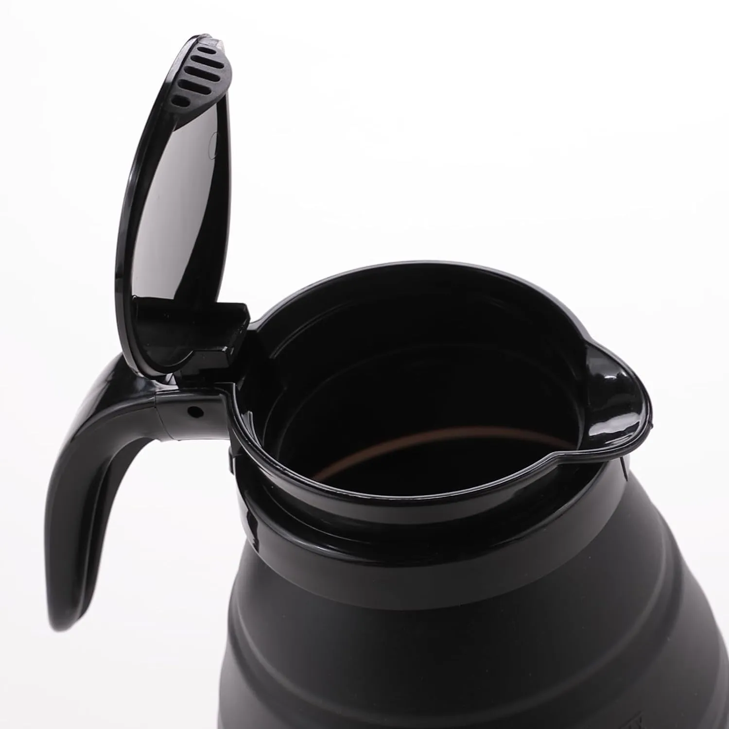 Kuber Industries Pack of 6 Foldable Electric Kettle 600 ML|Silicone Body With 304-Stainless Steel Base|Leak Proof Design|Multipurpose Portable Electric Kettle for Travel, Office & Home|600W|Black