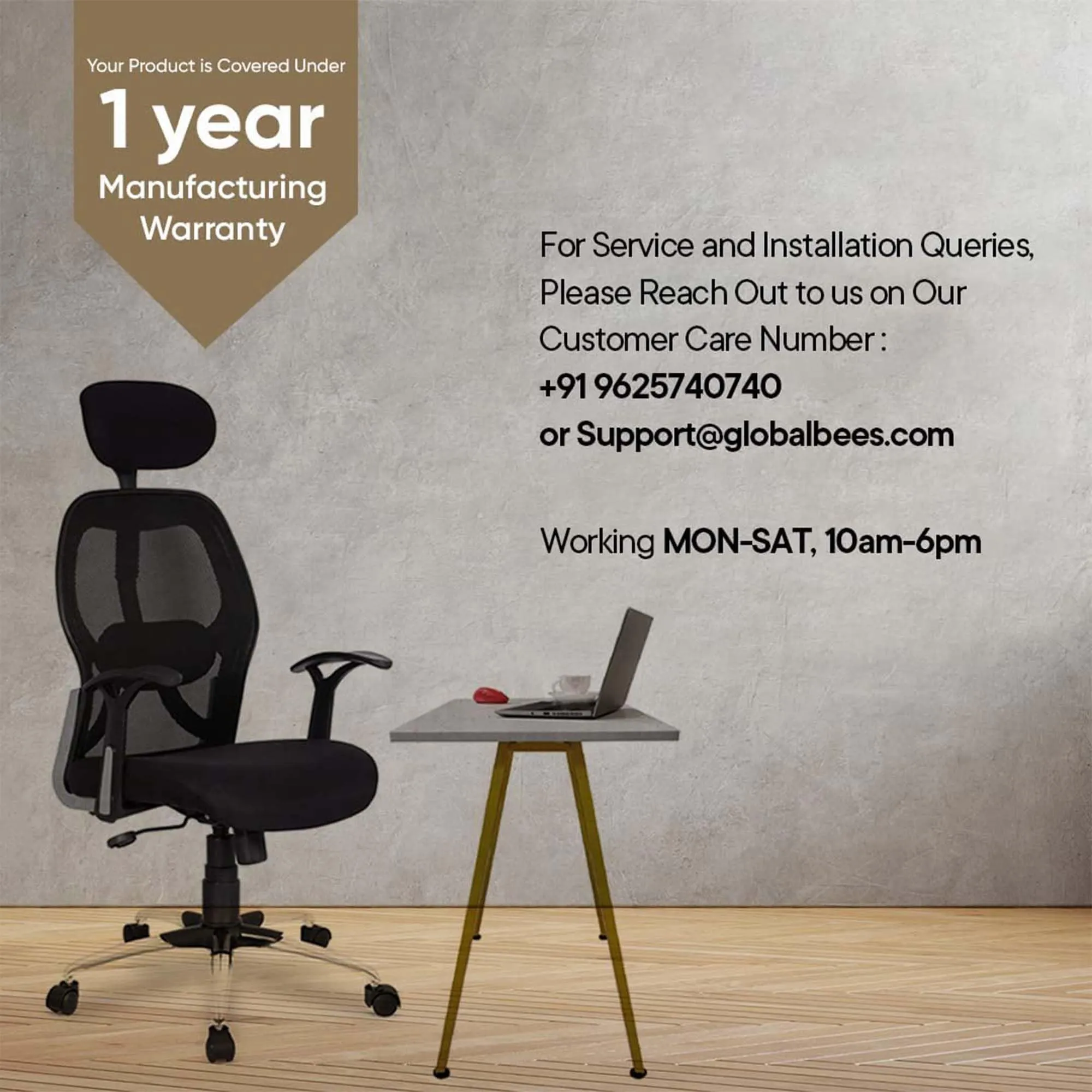 Kuber Industries Revolving Ergonomic PC Gaming Chairs with Wheels | Comes with Headrest, Lumbar Support Cushions & Footrest | Comfortable Chair for Long Sitting & Back Pain Relief | Black & Grey
