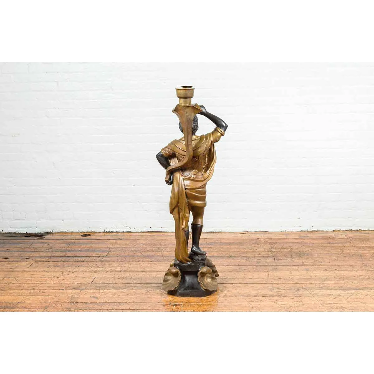 Large Vintage Bronze Candleholder