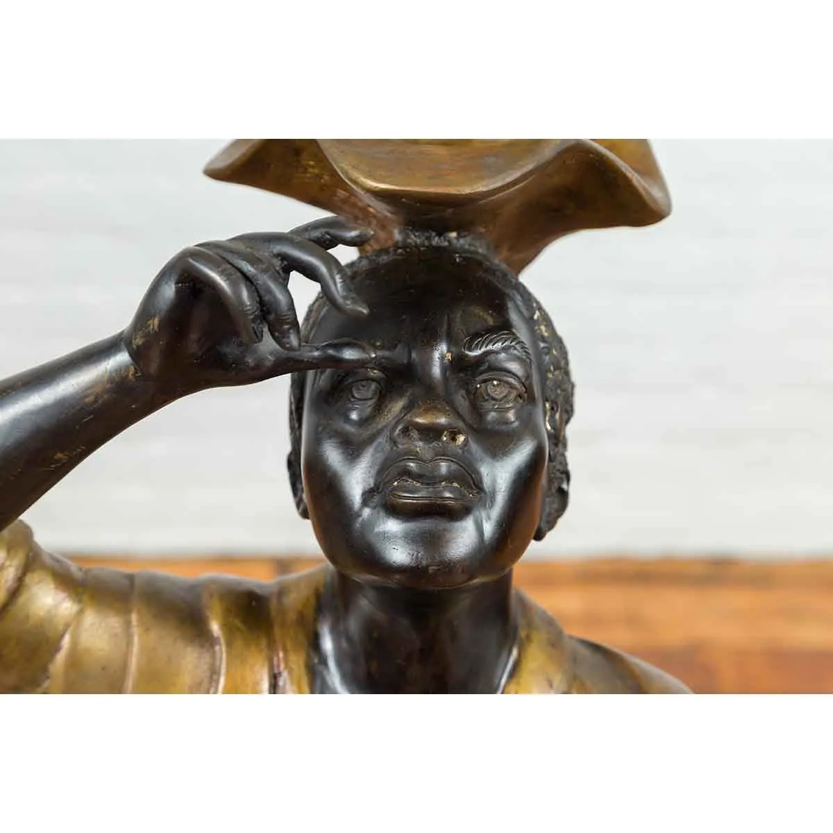 Large Vintage Bronze Candleholder