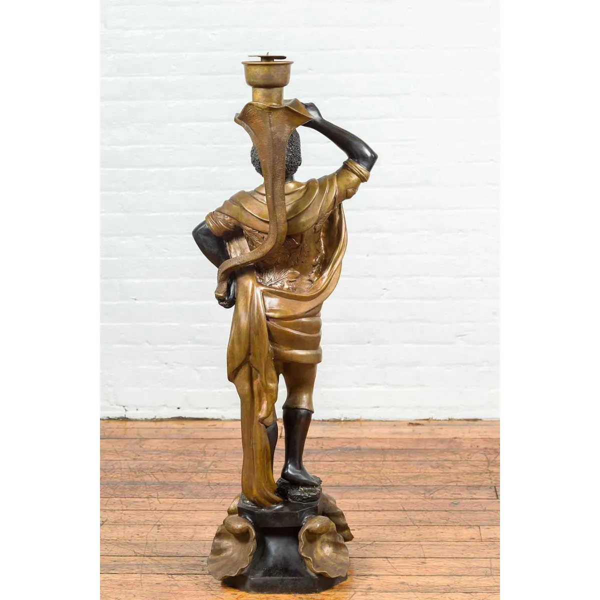 Large Vintage Bronze Candleholder