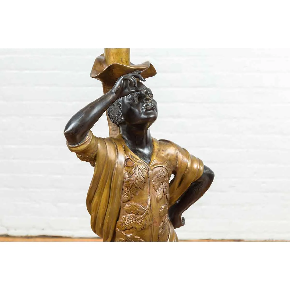 Large Vintage Bronze Candleholder