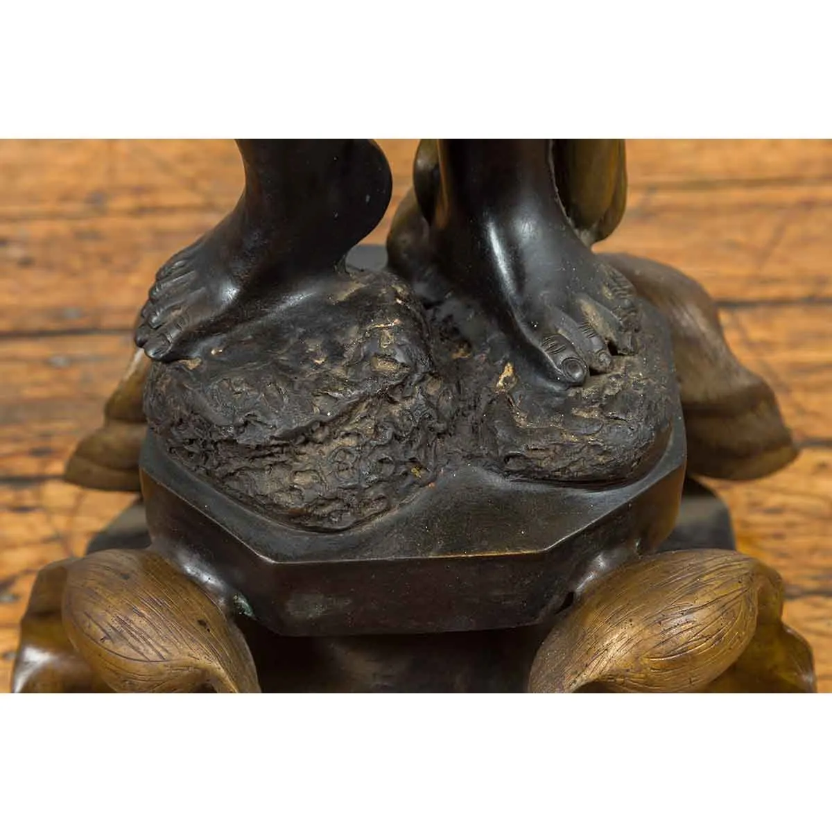Large Vintage Bronze Candleholder