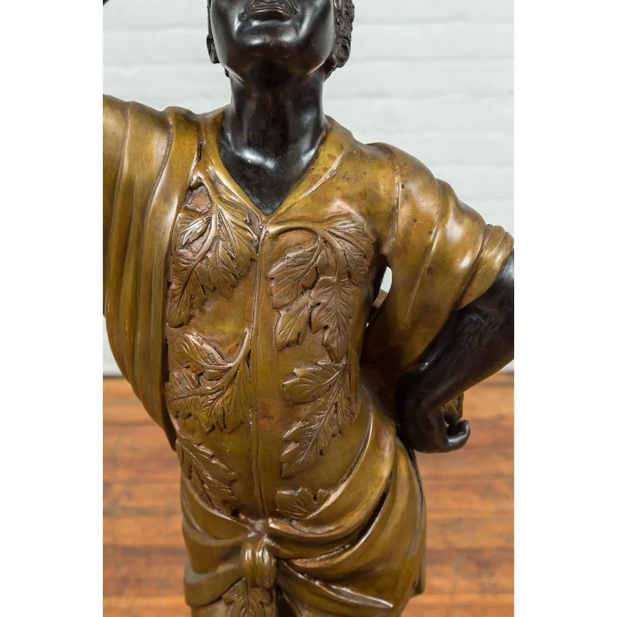 Large Vintage Bronze Candleholder