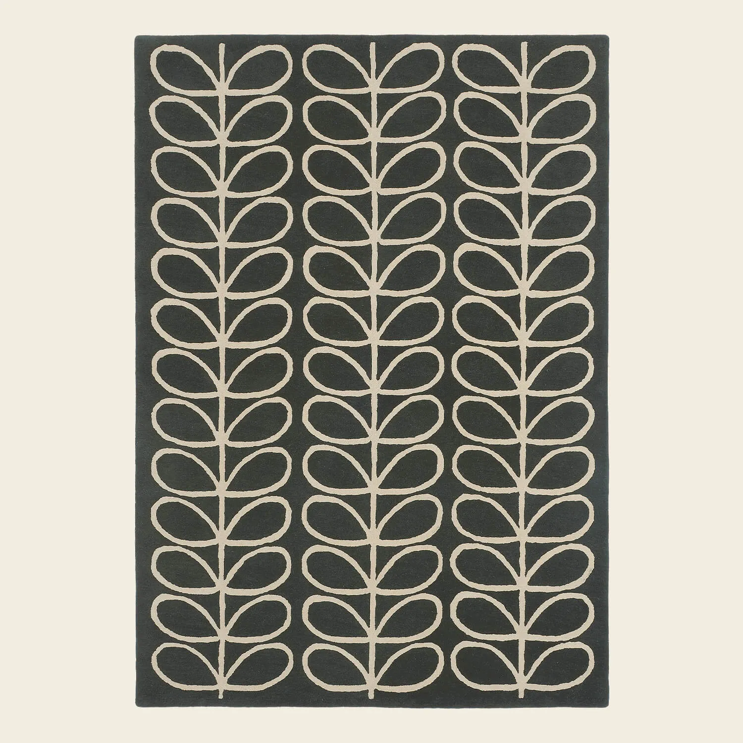 Linear Stem Slate Rug