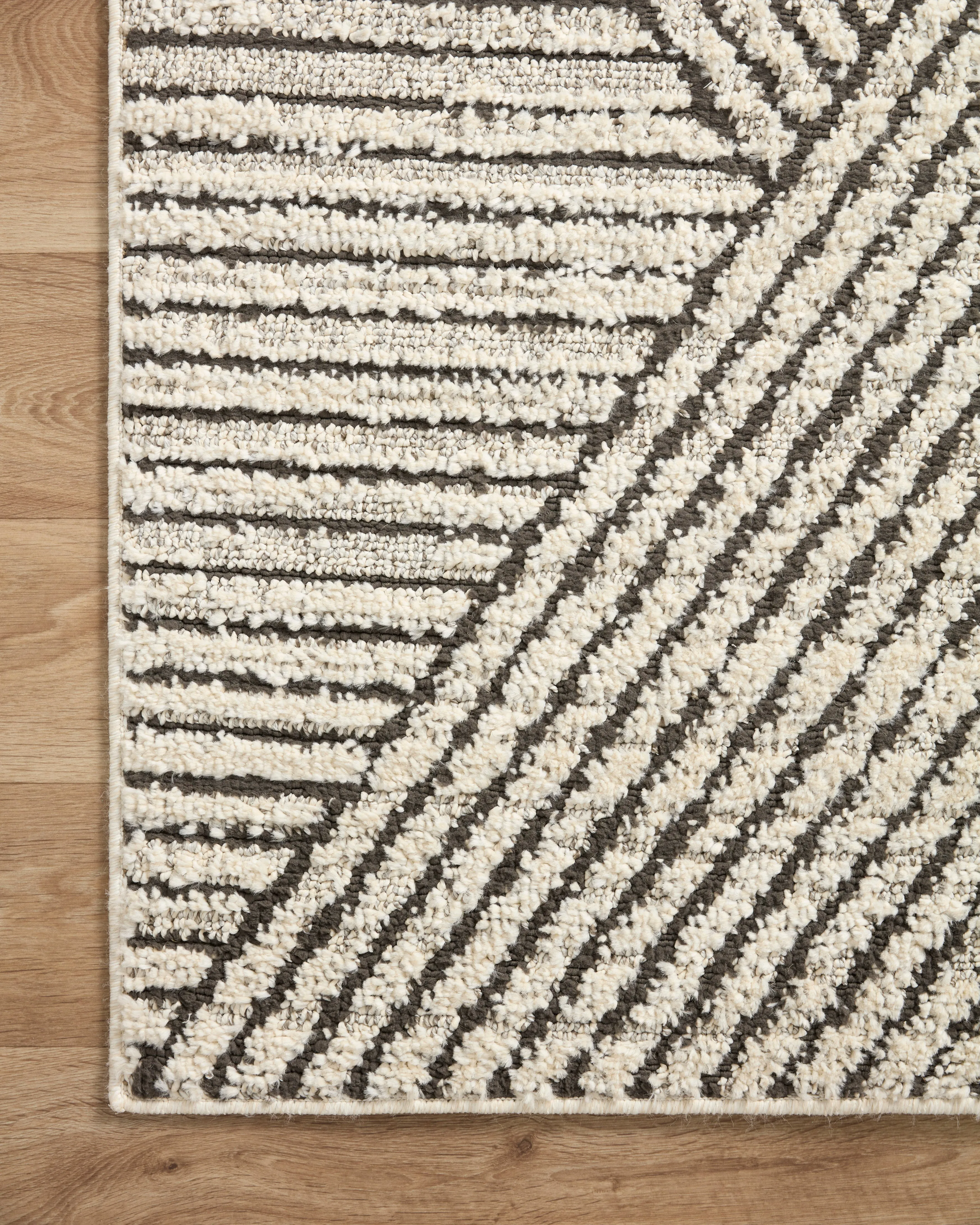 Loloi Fabian Charcoal / Ivory Linear Rug