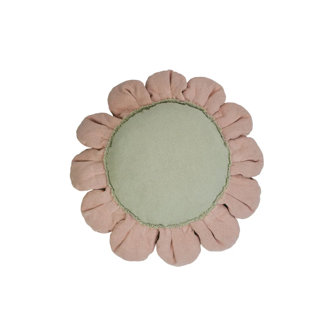 Lorena Canals Planet Bee Pink Daisy Machine Washable Floor Cushion - 70cm (Pre-Order; Est. Delivery in 4-8 Weeks)