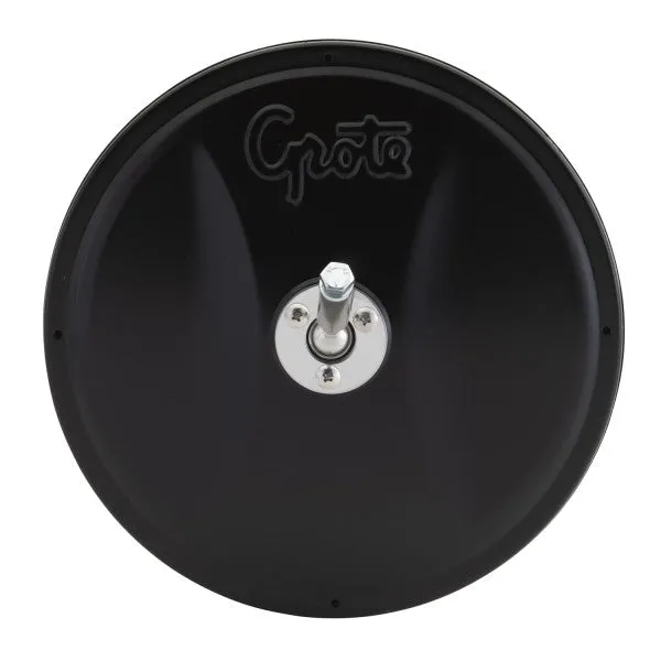 LTG 12182 Grote 8" Round Convex Mirror w/ Center-Mount Ball-Stud (Black)