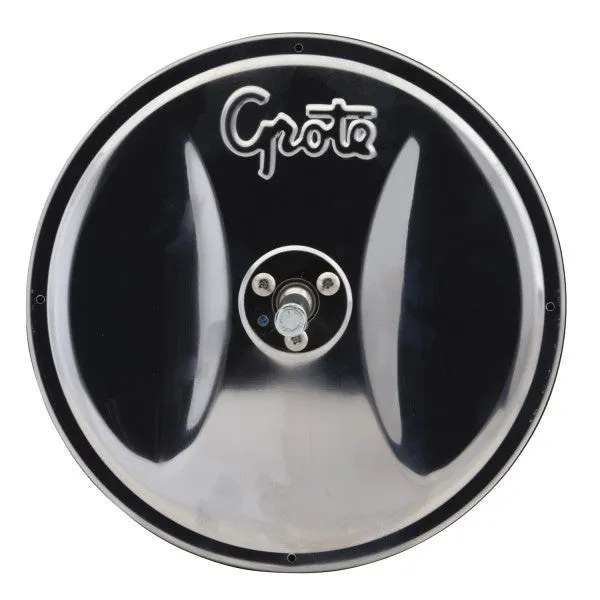 LTG 12183 Grote 8" Round Convex Mirror w/ Center-Mount Ball-Stud (Stainless Steel)