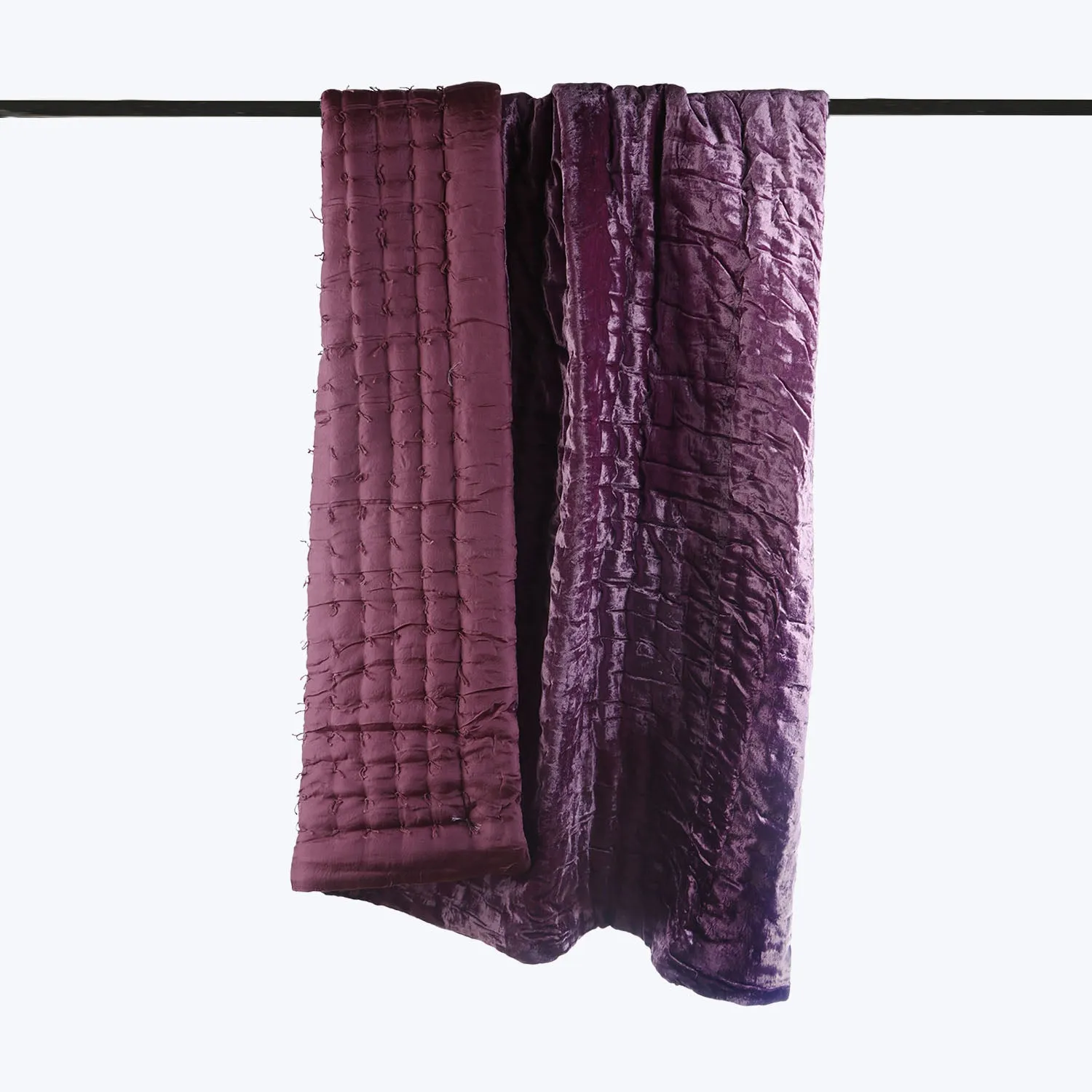 Luminous Velvet Throw