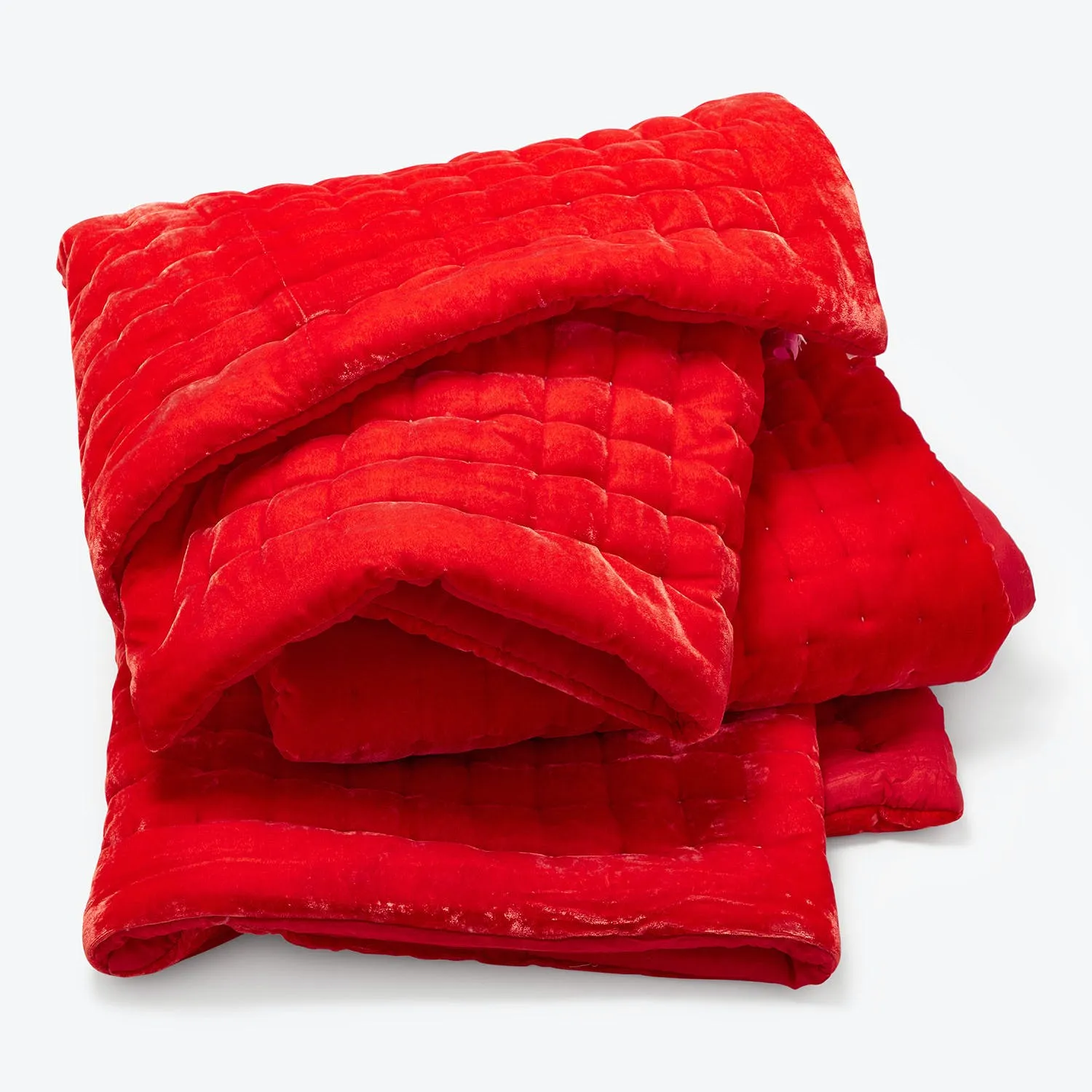 Luminous Velvet Throw