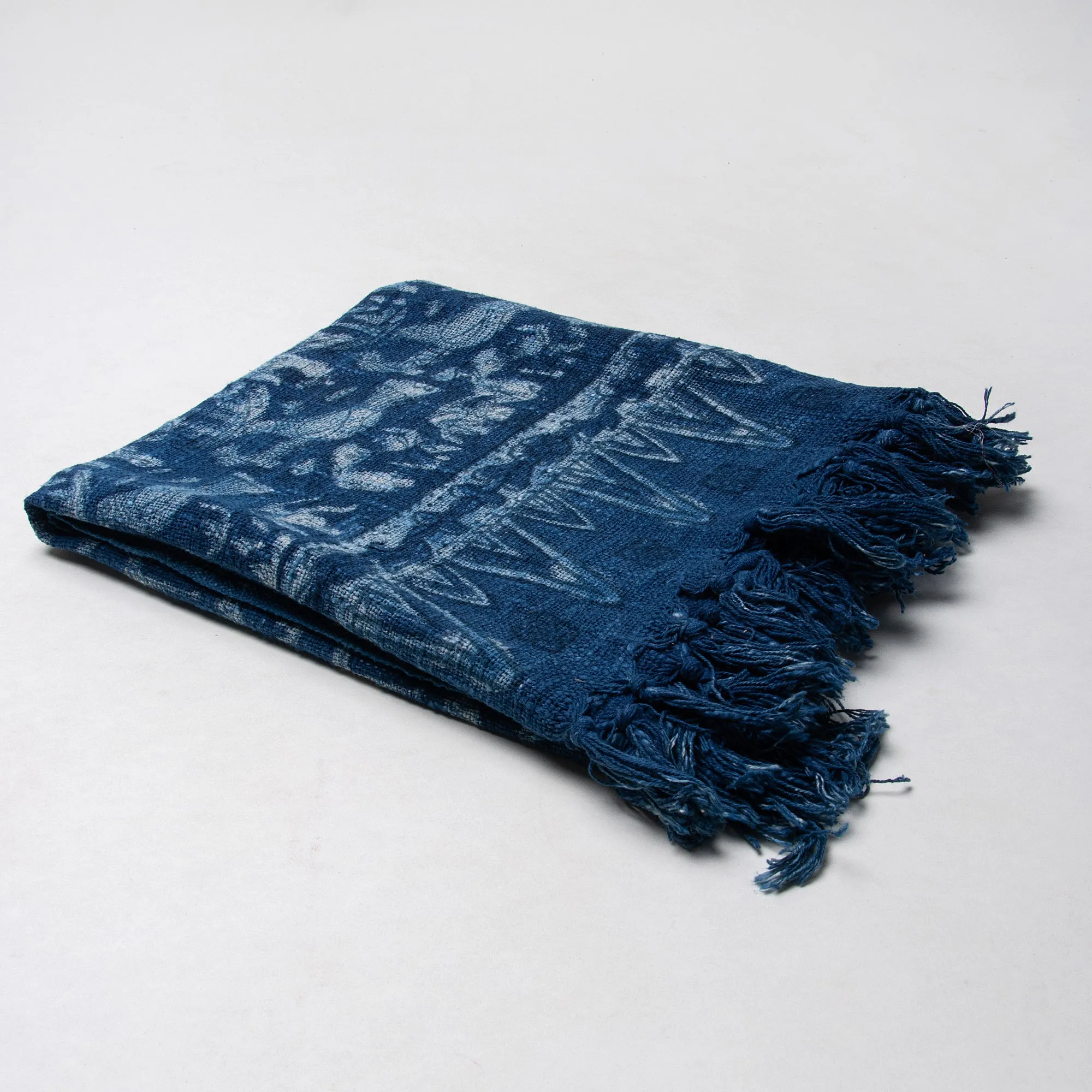 Luxury Blue Bird Print Cotton 3-Seater Sofa Throws For Home Decor