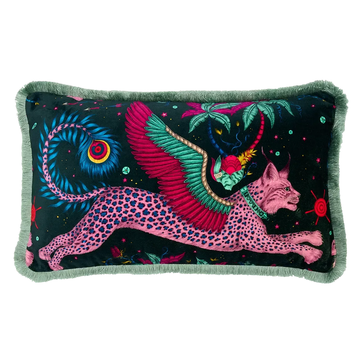 Lynx Luxury Velvet Bolster Cushion