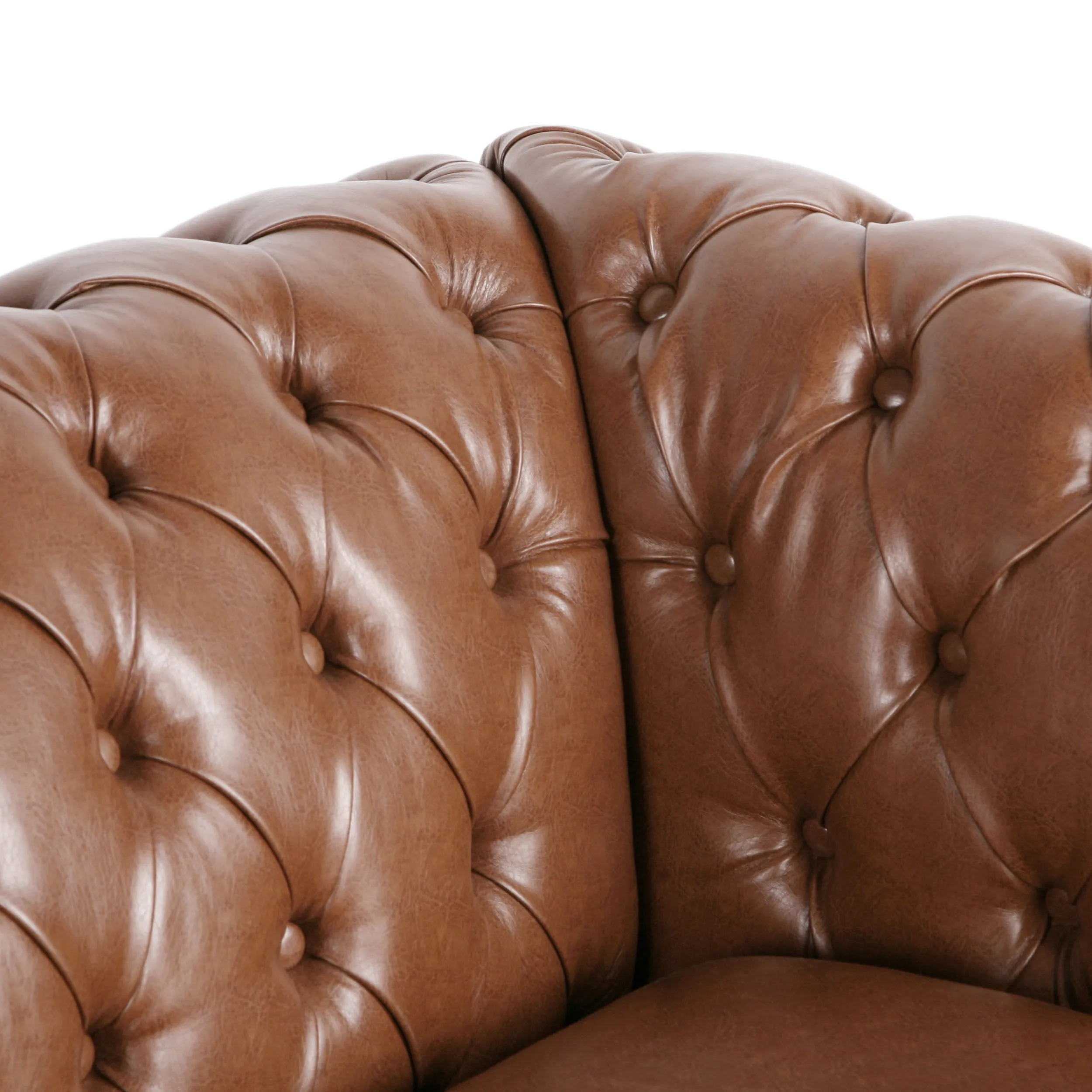 Madelena Chesterfield Tufted Sofa with Scroll Arms