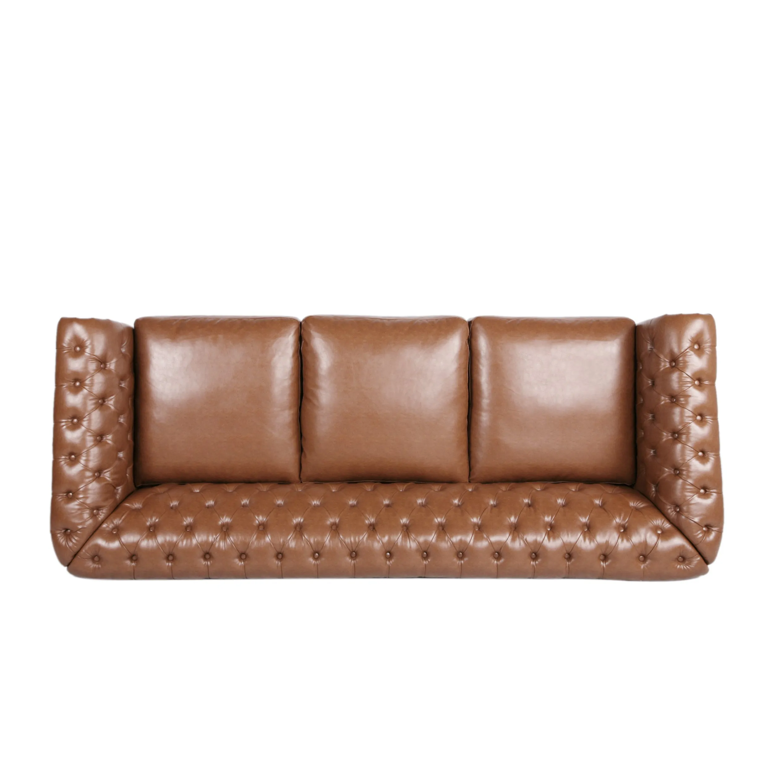 Madelena Chesterfield Tufted Sofa with Scroll Arms