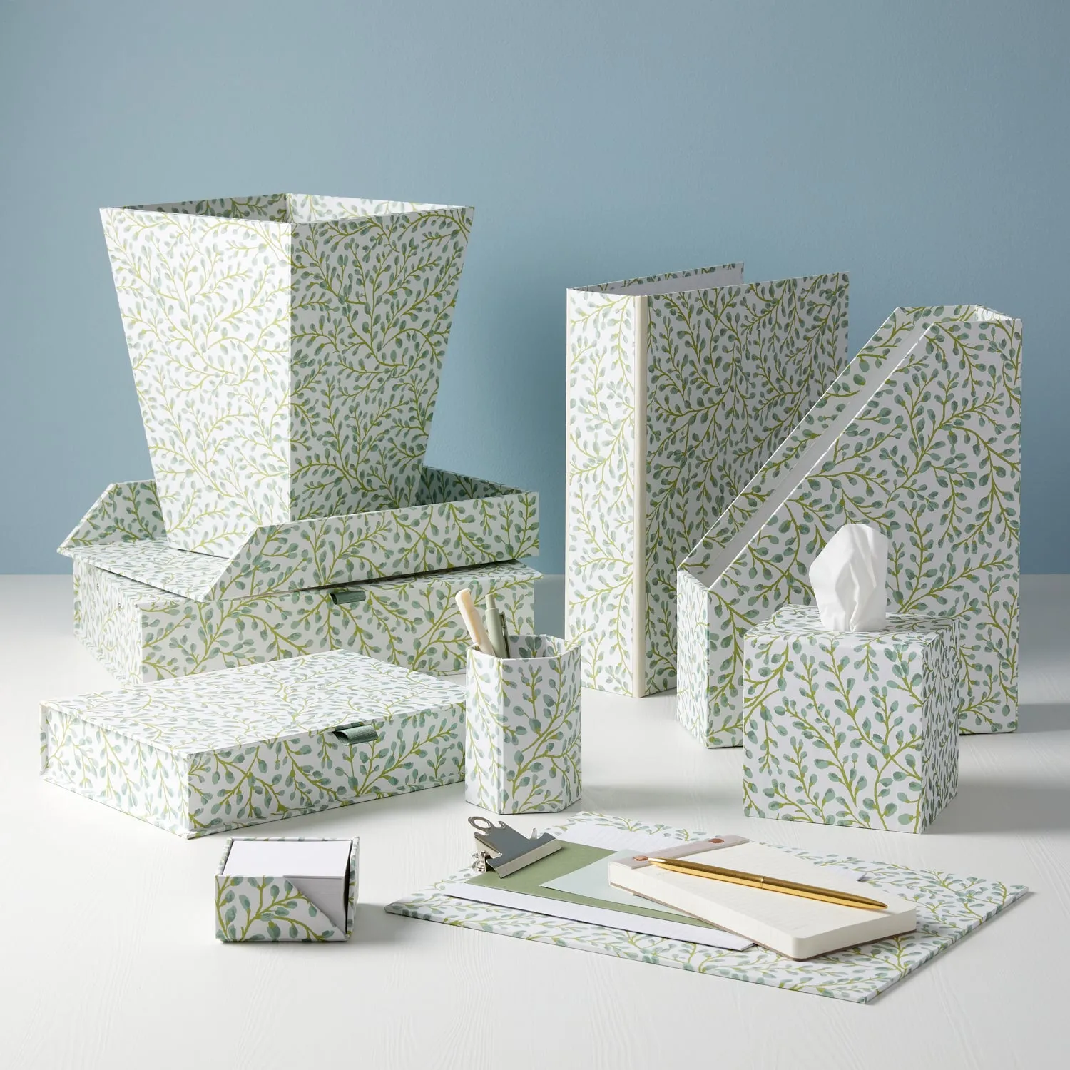 Magazine File All Over Buds Aqua