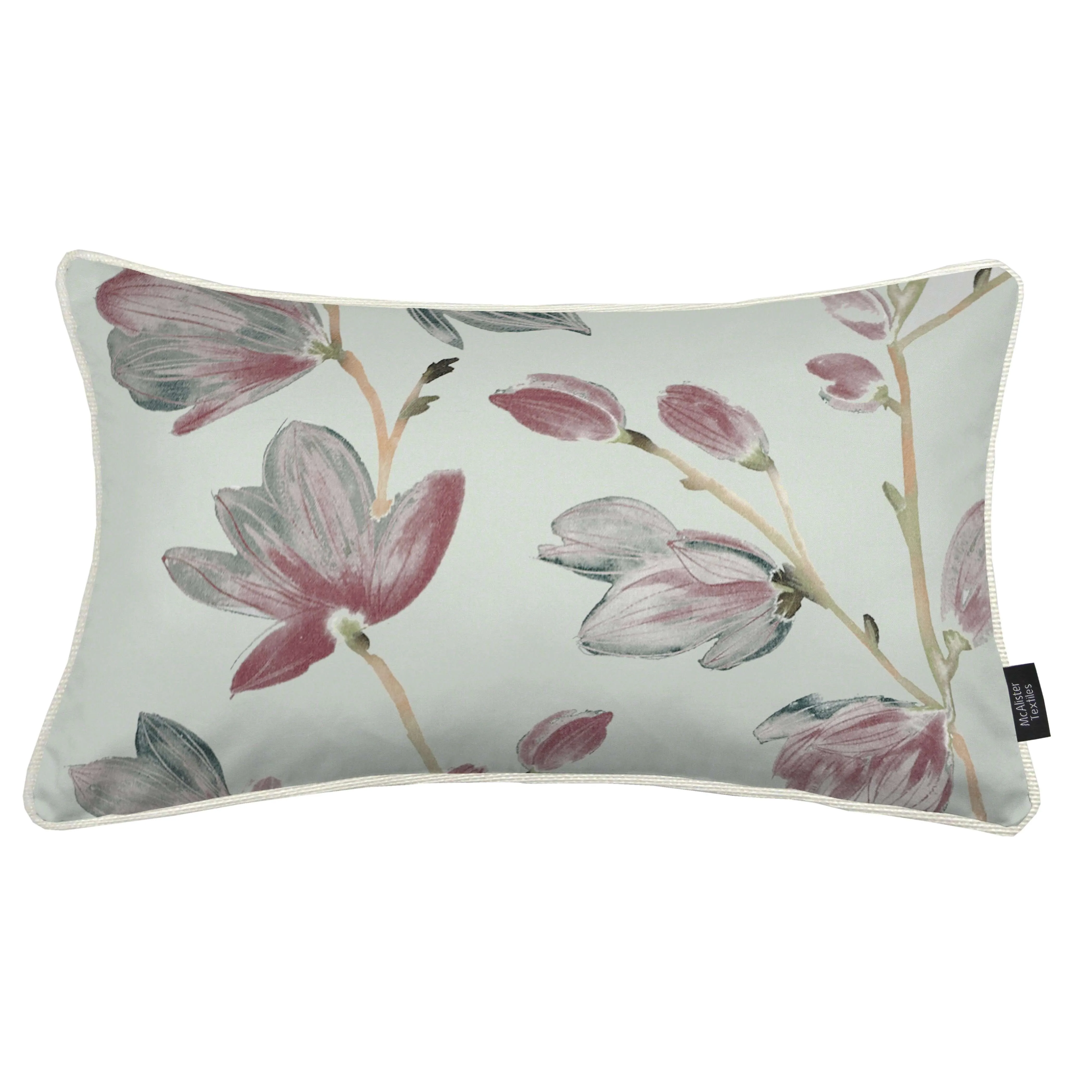 Magnolia Rose Floral Cotton Print Pillows