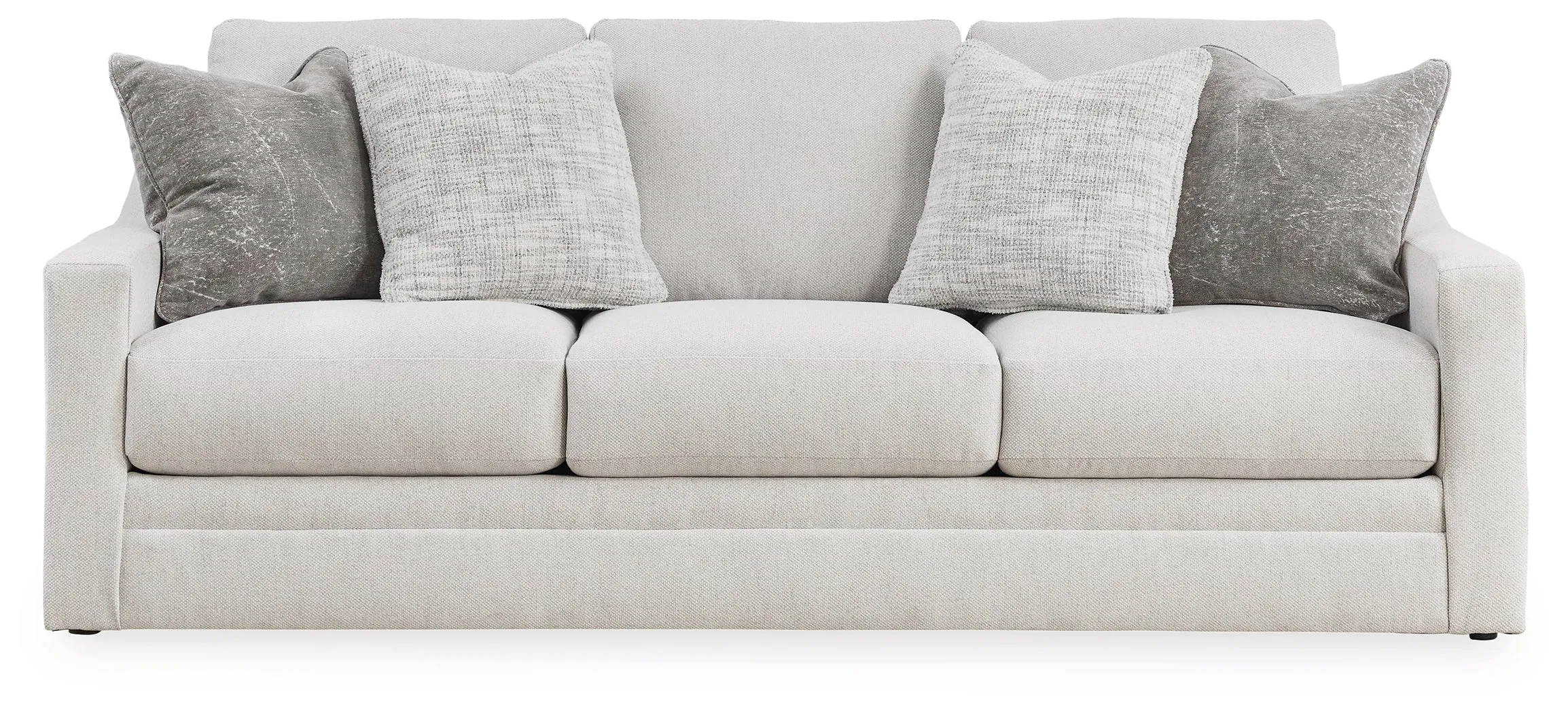 Maitelynn Sofa, Loveseat, Chair and Ottoman in Chalk