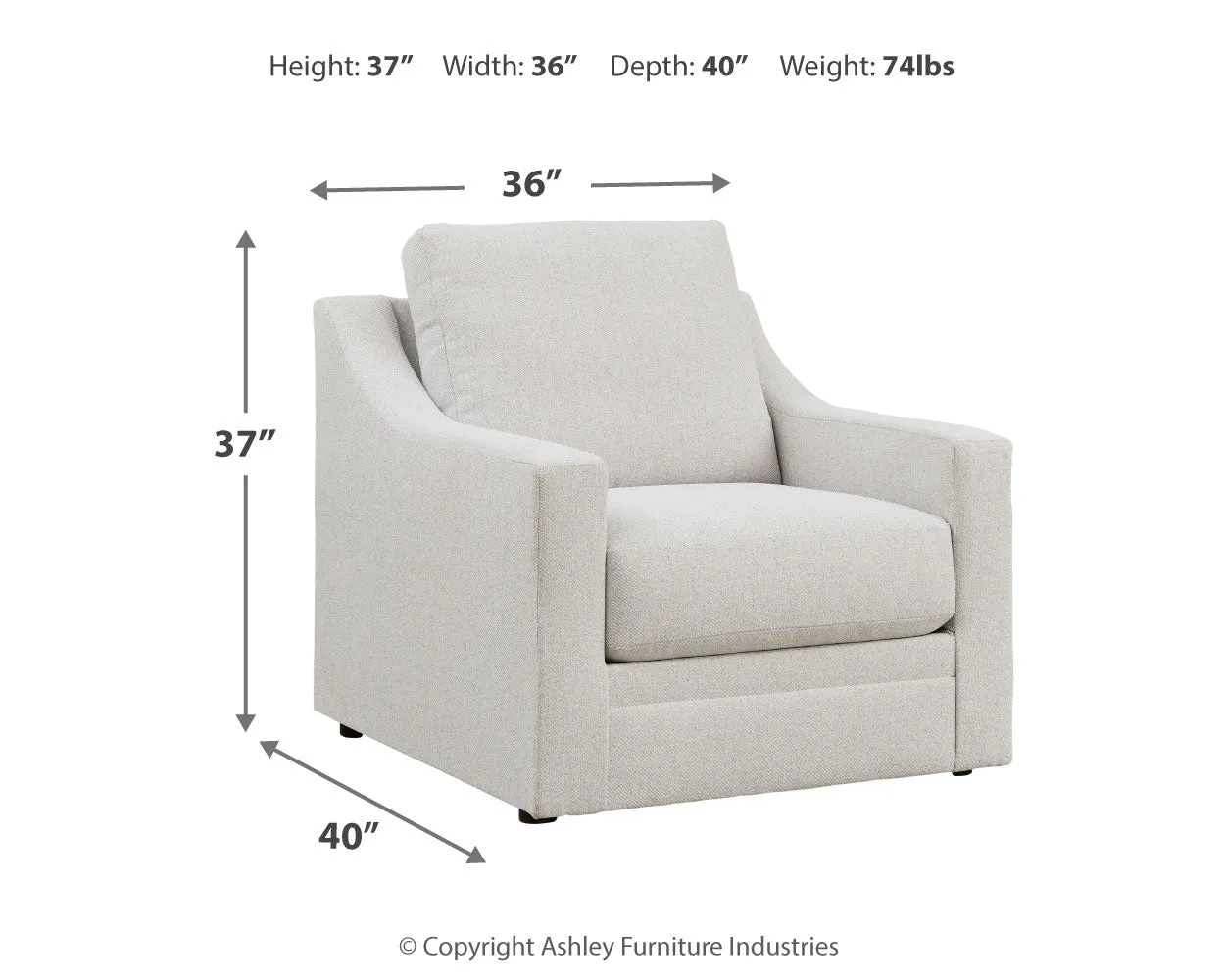 Maitelynn Sofa, Loveseat, Chair and Ottoman in Chalk