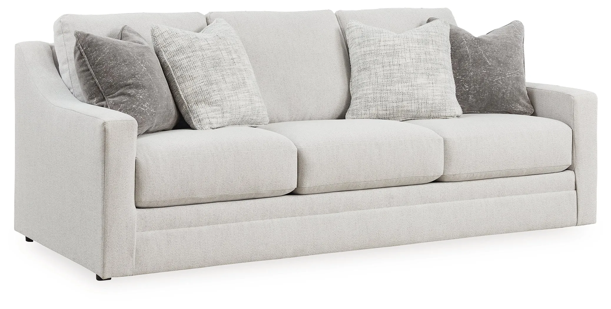 Maitelynn Sofa, Loveseat, Chair and Ottoman in Chalk