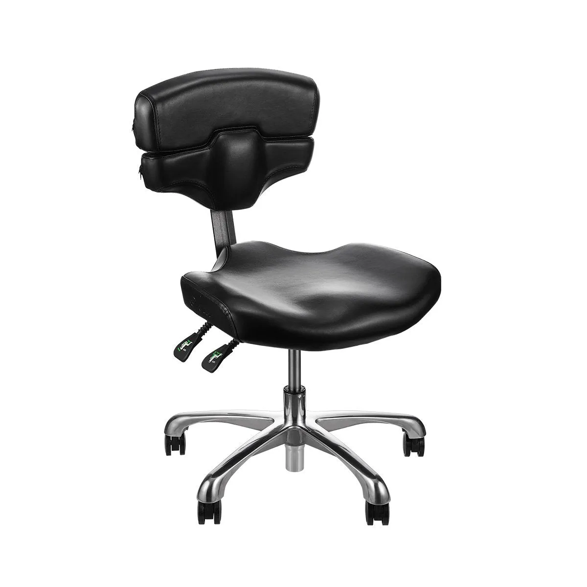 Mako Low Tattoo Artist Chair - 12.4" to 16.4" Height Range