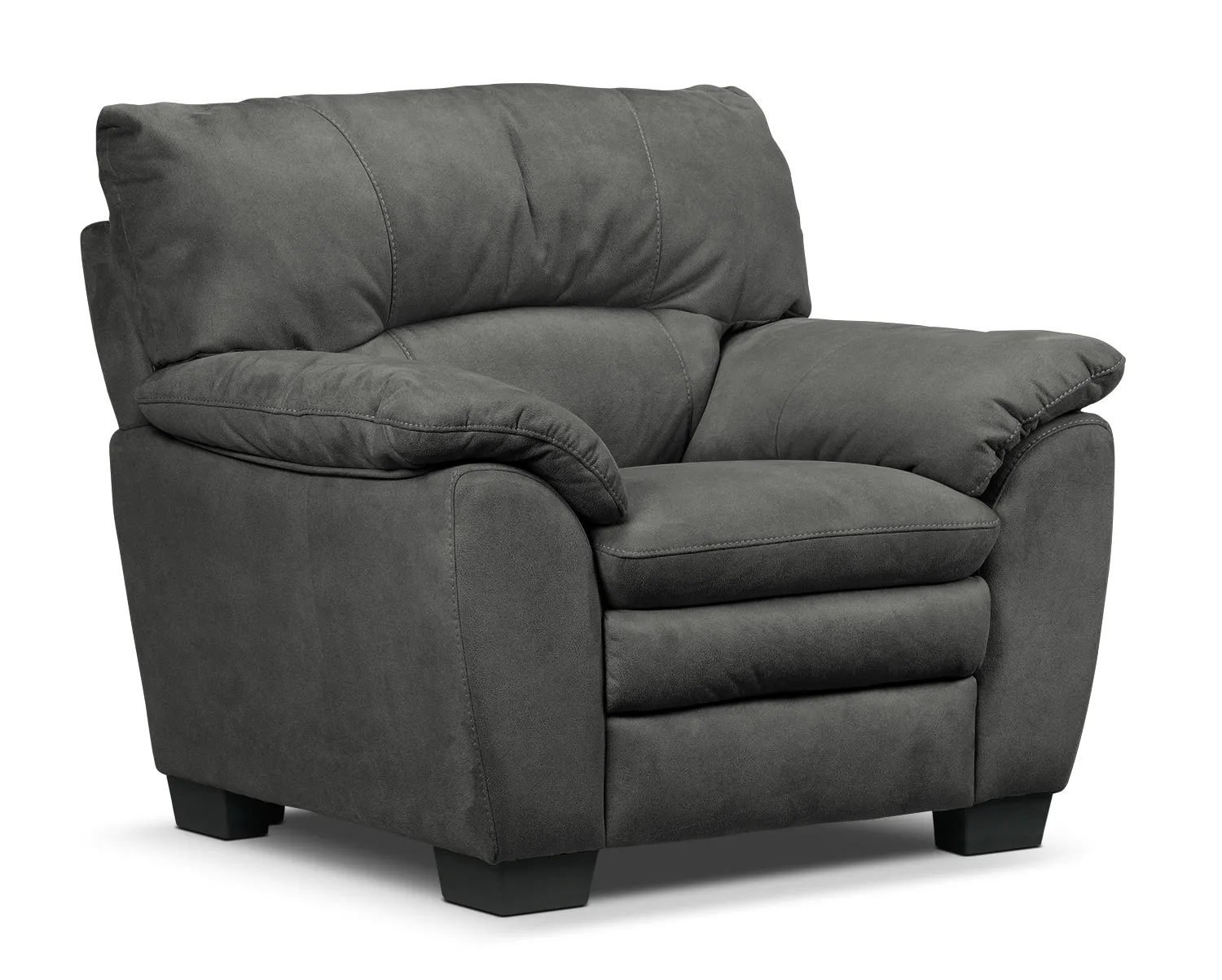 Maree Sofa, Loveseat and Chair Set - Charcoal