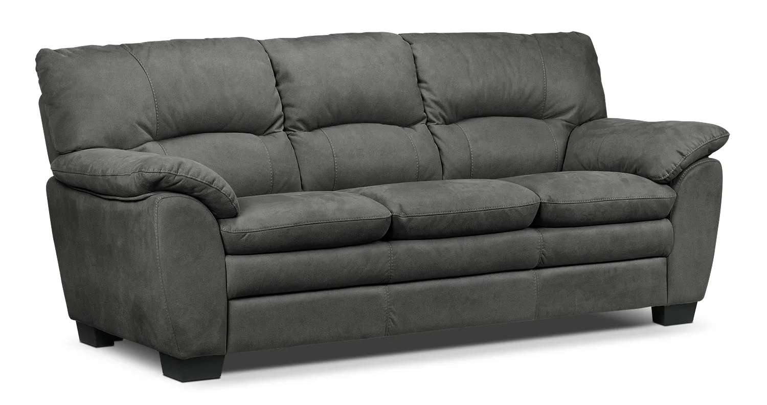 Maree Sofa, Loveseat and Chair Set - Charcoal