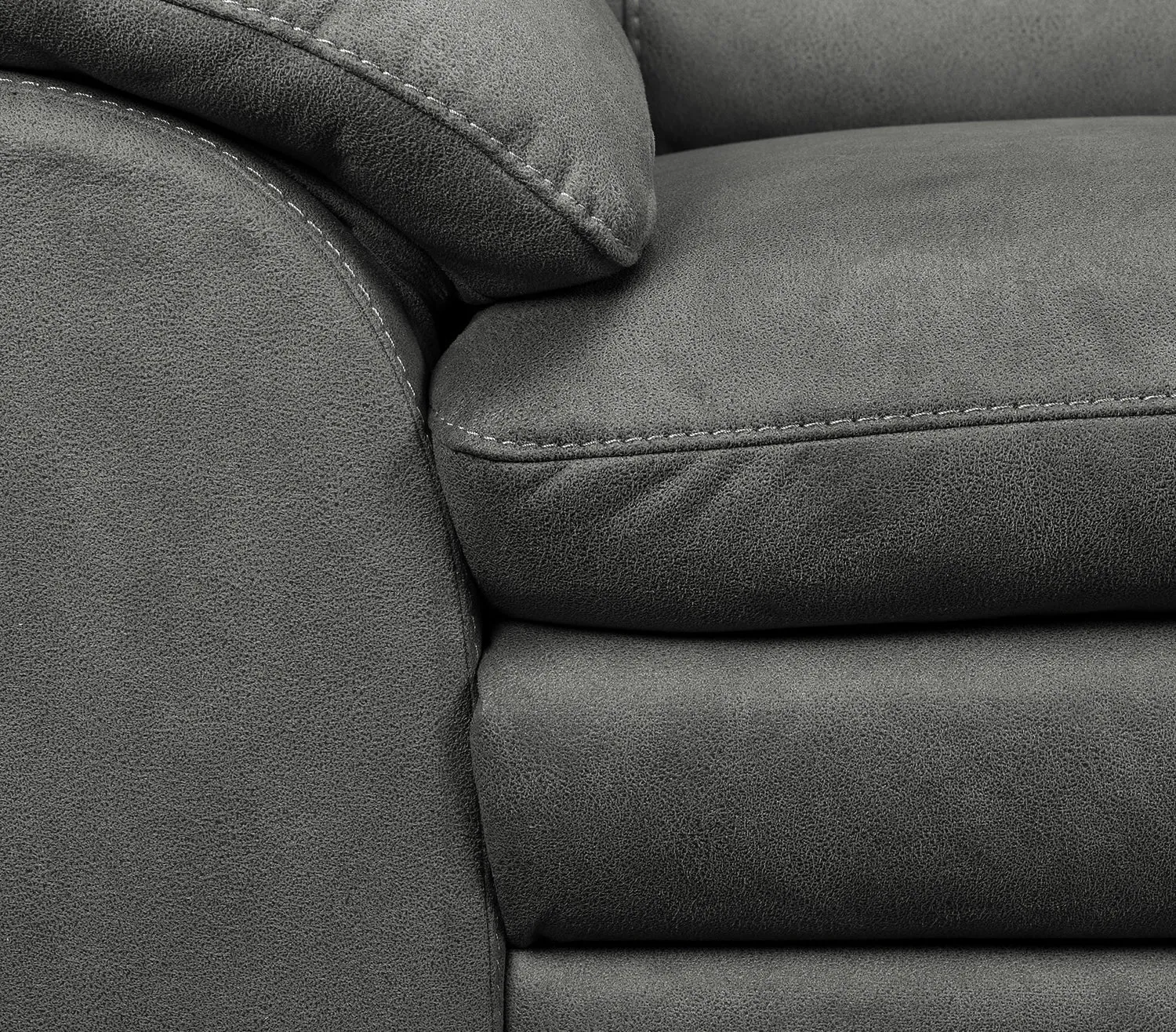Maree Sofa, Loveseat and Chair Set - Charcoal