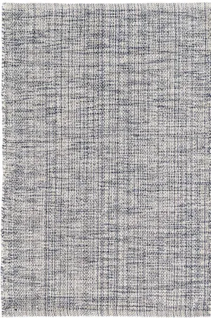Marled Indigo Woven Cotton Rug