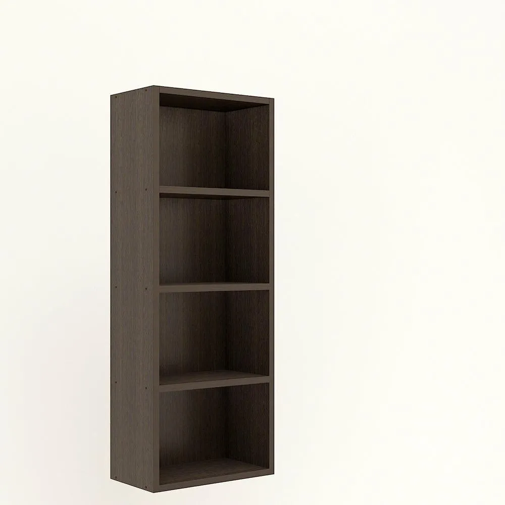 Matrix Bookcase / Home Decor / Storage Shelves / Kids Book Rack (4-Tier, Classic Wenge)