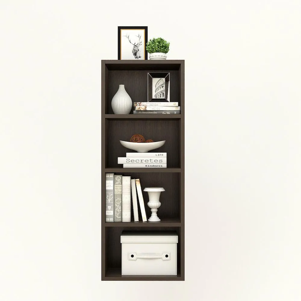 Matrix Bookcase / Home Decor / Storage Shelves / Kids Book Rack (4-Tier, Classic Wenge)