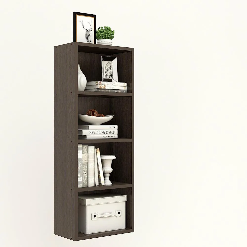 Matrix Bookcase / Home Decor / Storage Shelves / Kids Book Rack (4-Tier, Classic Wenge)