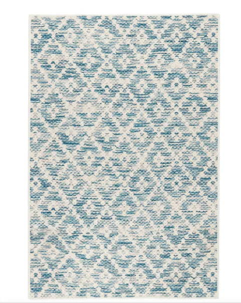 Melange Diamond Machine Washable Rug