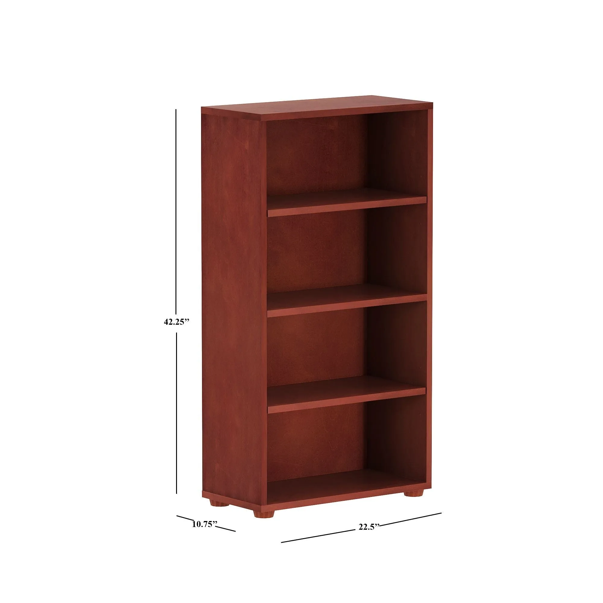 Mid 4 Shelf Bookcase